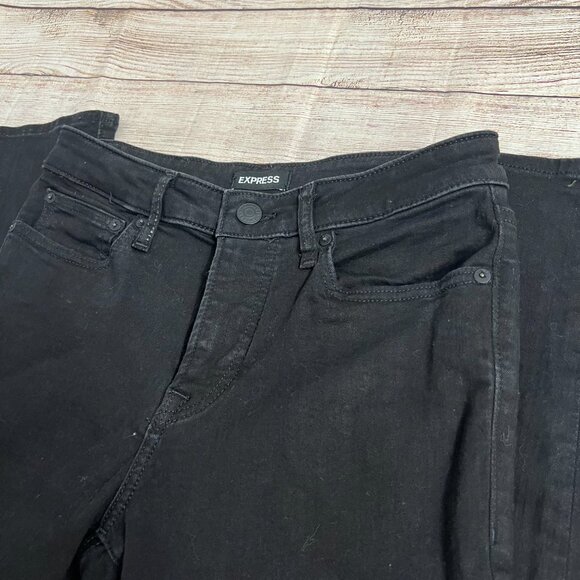 Express Men's Black Skinny Jeans Size 28x32 Stretch Denim EXP-NYC Pre-owned - Picture 11 of 12